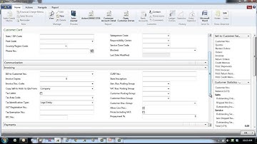 Microsoft Dynamics NAV - Setting Up Customers