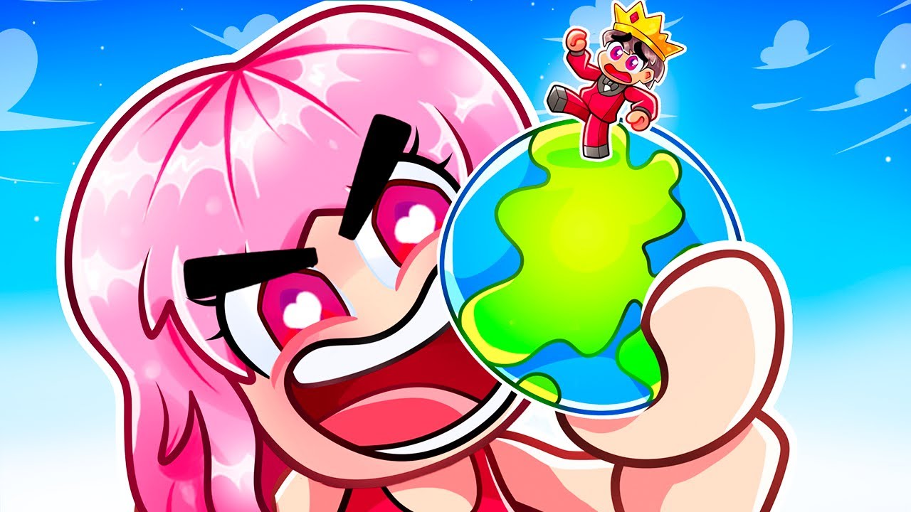 Roblox СЪЕШЬ МИР вместе с моей БЕЗУМНОЙ ФАНАТКОЙ!