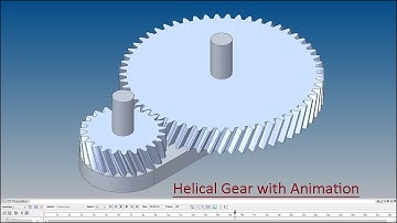 Helical Gear with Animation (Solid Edge Tutorial)