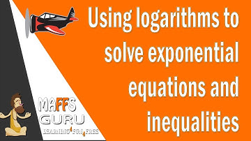 Using logarithms to solve exponential equations and inequalities | Methods 1 and 2 | MaffsGuru