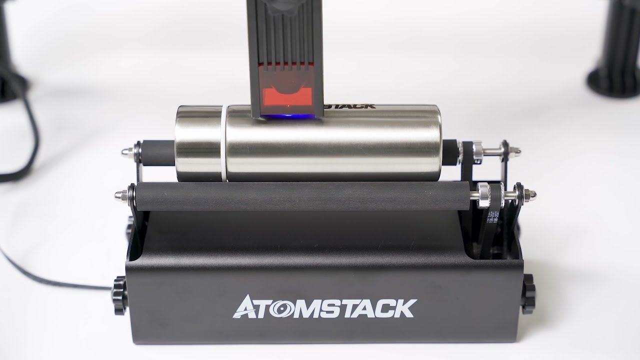 ATOMSTACK R3 24W Automatic Rotary Roller for Laser Engraving Machine