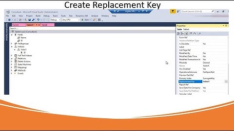 Create Replacement Key in Microsoft Dynamics 365 for Finance & Operations Technical | Nowledge
