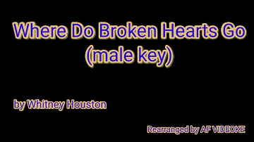 Where Do Broken Hearts Go - Karaoke/Videoke (Male Key)