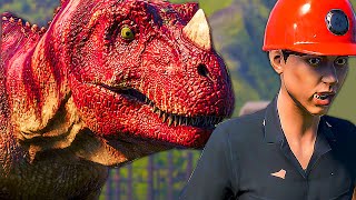 UCIECZKA CERATOZAURA! NAJWIĘKSZY PARK DINOZAURÓW - Jurassic World Evolution 2 screenshot 2