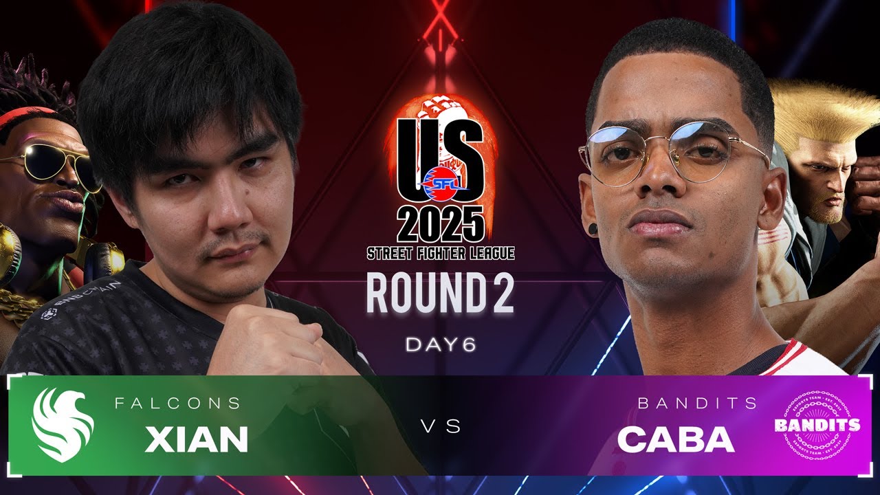 Xian (Dee Jay) vs. Caba (Guile) - Falcons vs. Bandits - Street Fighter League US 2025 Day 6