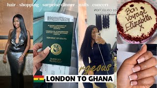 I've moved to Ghana!! 🇬🇭 | Last days In London - Travel prep Maintenance Vlog