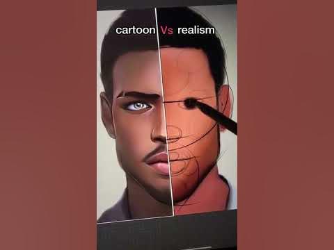 Cartoon vs realistic drawing in procreate #short - YouTube