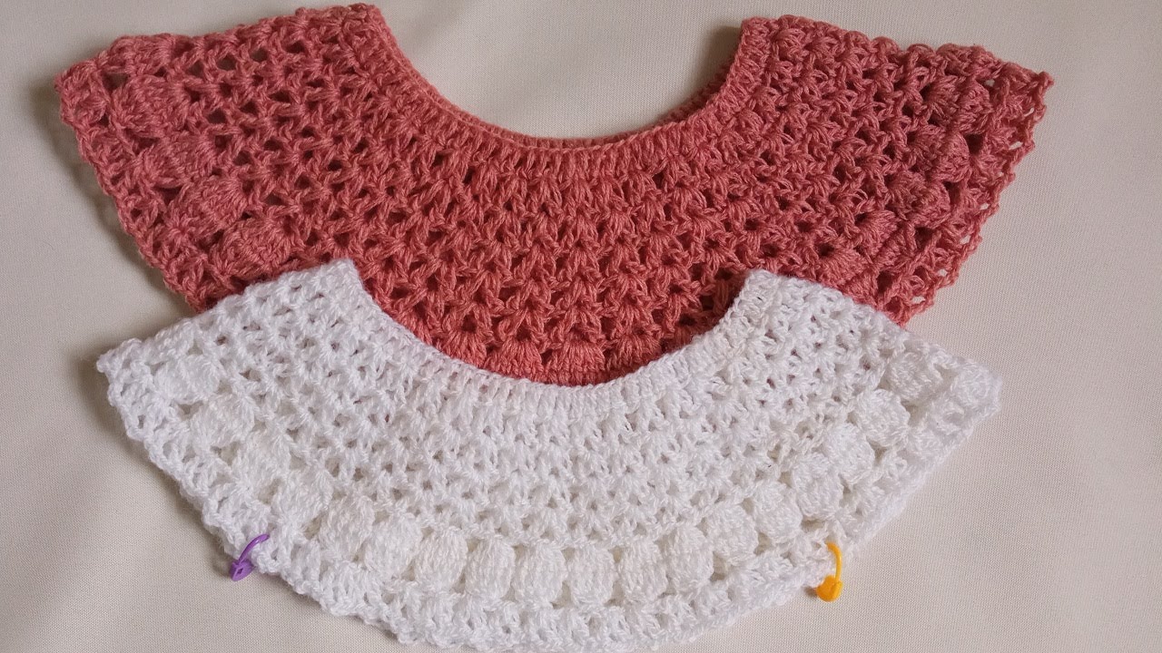 صدر دائري مغلق بالكروشيه بغرزة جميلة وسهلة وشرح كل القياسات