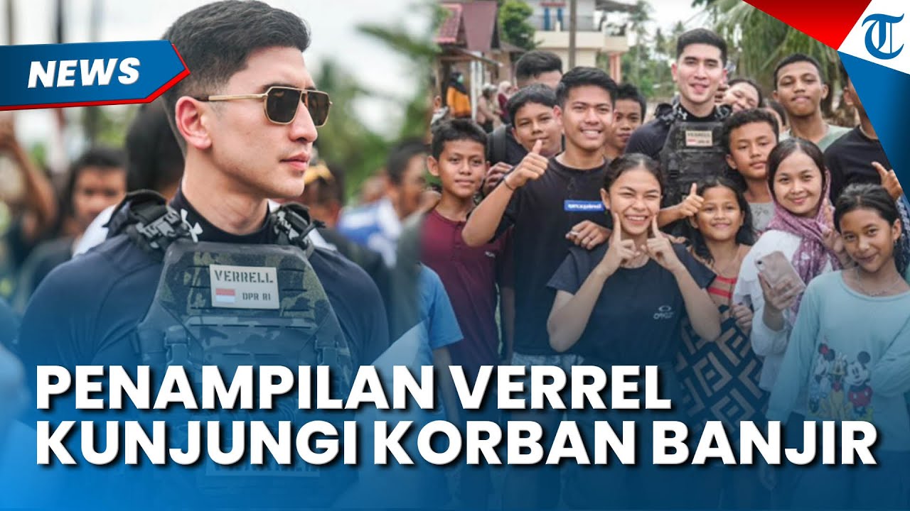 Verrel Rompi PENAMPILAN Verrel Bramasta saat Kunjungi Korban Banjir di Sumatera ...