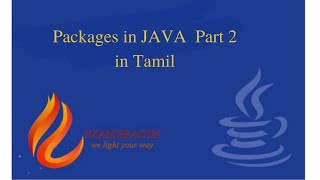 Packages in JAVA Part 2 in Tamil