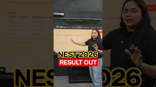 Nest 2026 Result Out l Nest 2026 Result Latest Update l Nest 2026 Big Update #shorts #nest