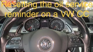 Resetting The Oil Change Reminder On Volkswagen Cc