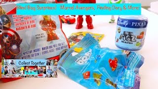 Blind Bags! Finding Dory, Marvel Avengers, Pixar Mini Figz & CB Microfigures