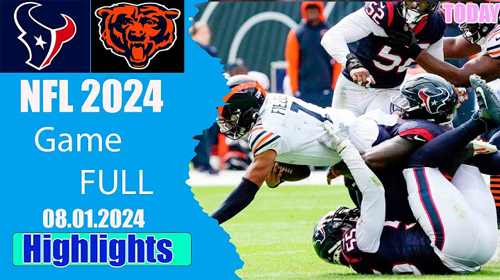 Chicago Bears vs. Houston Texans  Hall of Fame Game highlights | NFL 2024 Season