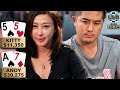 @Andy Stacks Poker "The Silent Assassin" TAKES AIM at Kitty Kuo ♠ Live at the Bike!