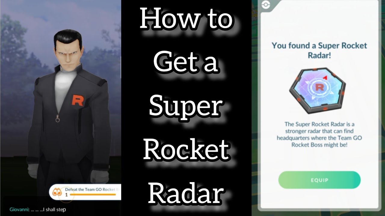 How to get a Super Rocket Radar in Pokémon GO YouTube