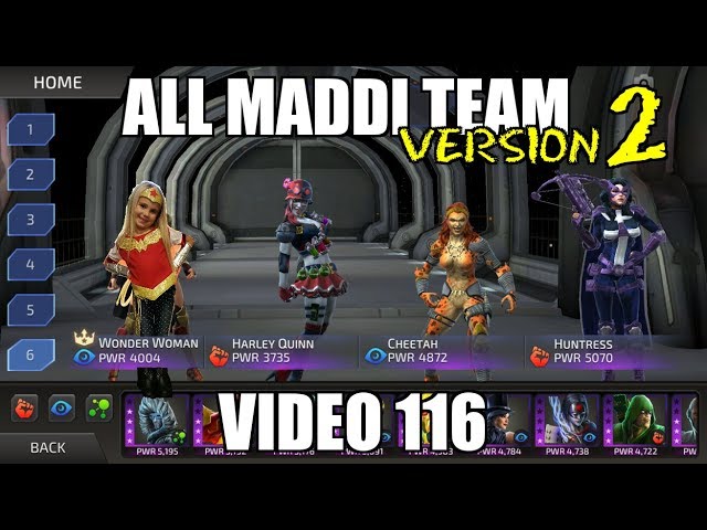DC Legends Game Video 116 = All Maddi Team Version 2