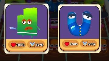 Merge Number Block Lore Run + Alphabet ABC Letter   Merge Simulator Battles ( Part - 11 )