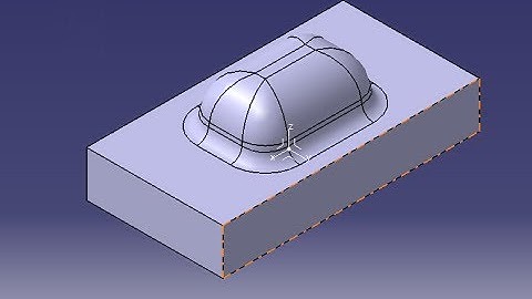 PART DESIGN : Drafted fillet pad (CATIA V5)