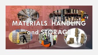 Module 5: Materials Handling and Storage