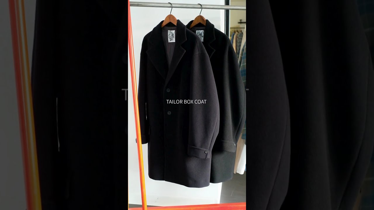 I am dork / アイアムドーク】TAILOR BOX COAT BLACK-kiretto 