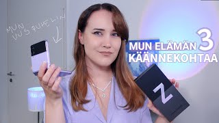 MUN ELÄMÄN 3 KÄÄNNEKOHTAA | Galaxy Z Flip 3 unboxing