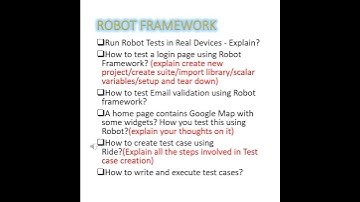 HCL Python Robot Framework Interview Questions for 1 to 6 yrs #robotframework  - Testing Labs A to Z