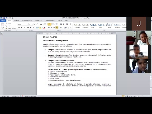 30 Julio/2020 Ética y valores 5-1 Semana 23 Explicación de los aspectos curriculares