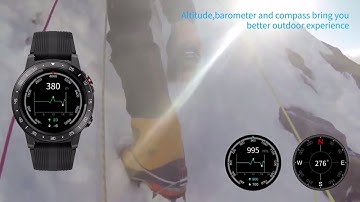 GPS Smart Watch for Men Compass Barometer Altimeter Bluetooth Call Blood Pressure Heart Rate Monitor