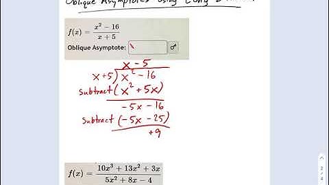 SM3.04.32 -- Oblique Asymptote by Long Division