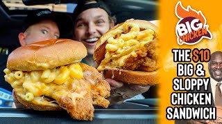 Eating at Shaq's *NEW* Chicken Restaurant | Big Chicken's $10 'Big & Sloppy' Sandwich