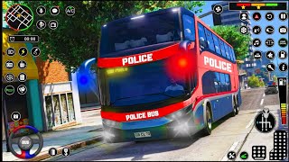 Police Bus Simulator 2023 - Bus Prison Transport Game Offline - Mobile Gameplay #4 screenshot 4
