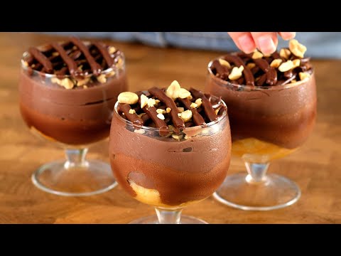 🍫Mix milk and chocolate!🥛 Surprise everyone! Chocolate dessert in 10 minutes without baking!