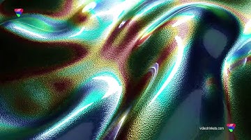 Seamlessly looping fluid dynamic iridescent wave in 4K | 00300
