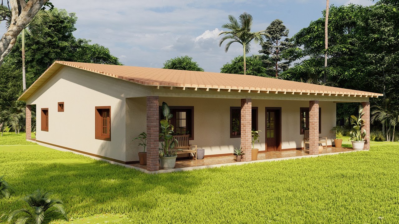 CASA CAMPESTRE DE 13 X 19 METROS - YouTube