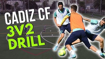 Cadiz CF 3v2 Counter Attacking Soccer Drill