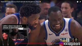 HoodieDre0 Reacts To Golden State Warriors vs Philadelphia 76ers Full Game Highlights