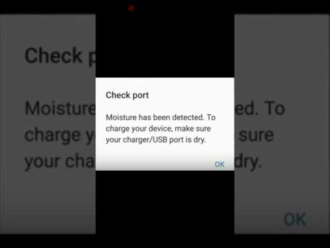 Moisture has been detected! How to fix for Samsung A7 2017.