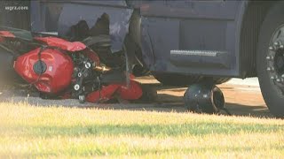 Motorcyclist Hurt In Crash With Semi Truck