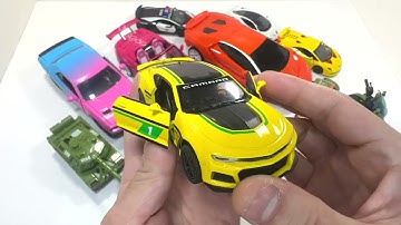 🚒 Satisfying Play With  Full Of Cars Show Different Size And Color ...