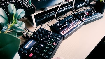 Elektron Syntakt, Erica Synths LXR-02, DB-01 Techno Jam