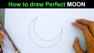 how to draw a perfect moon