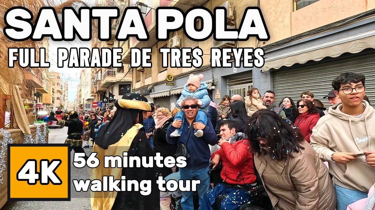 👑I Joined the Kings! Santa Pola Three Kings Celebration 2026 | Complete Parade 4K