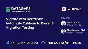 Automate Your Tableau to Power BI Migration Testing