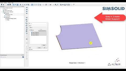 Altair SimSolid VS08 Plate with a Hole