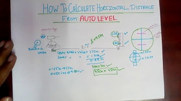 How to Measure Horizontal Distance Using Autolevel Machine at Site