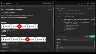 Find the Middle Node of a Linked List | Python Code Explained | Striver SDE Sheet