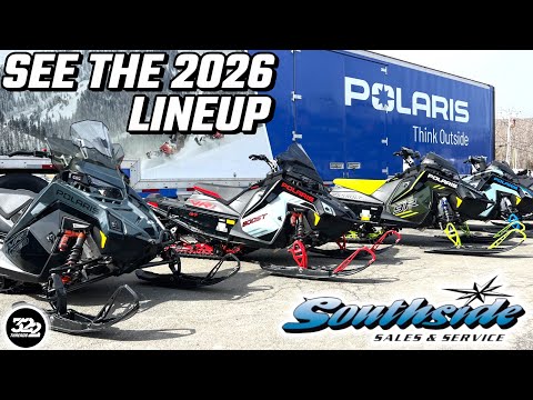 Thumbnail for 2026 POLARIS SNOWMOBILE LINE UP IN REAL LIFE! WALK AROUND OF MODELS AND MANY COLORS!