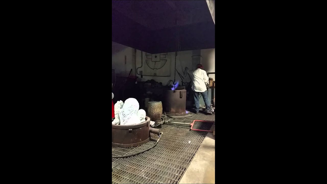 Bronze Casting Firing the Burnout Kiln Mummert YouTube