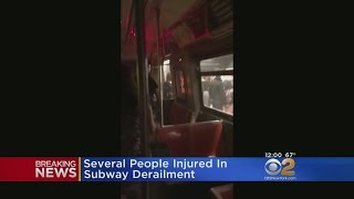 2 Trains Derail In Harlem 2 Trains Derail In Harlem